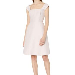 Halston Heritage Women's Off Shoulder Silk Faille Dress, Primrose size 4